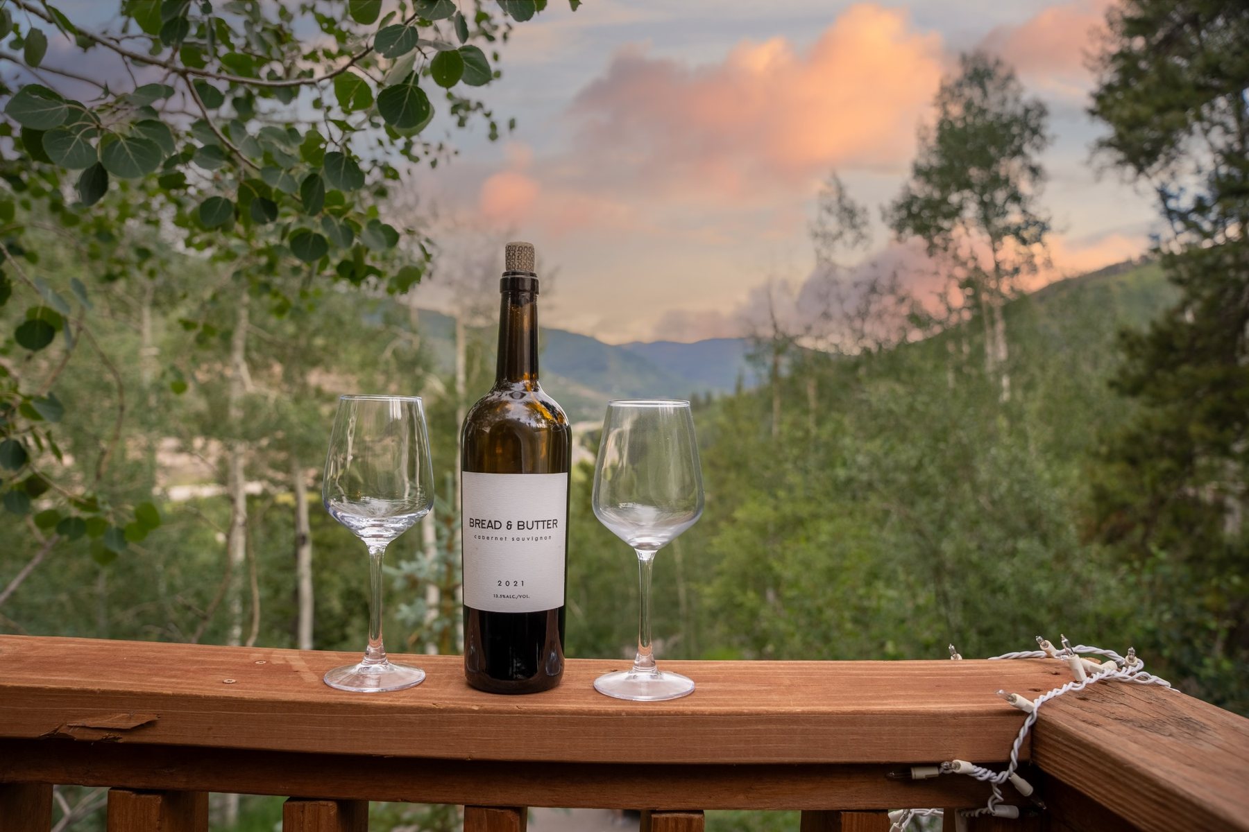 Mountain view from the deck